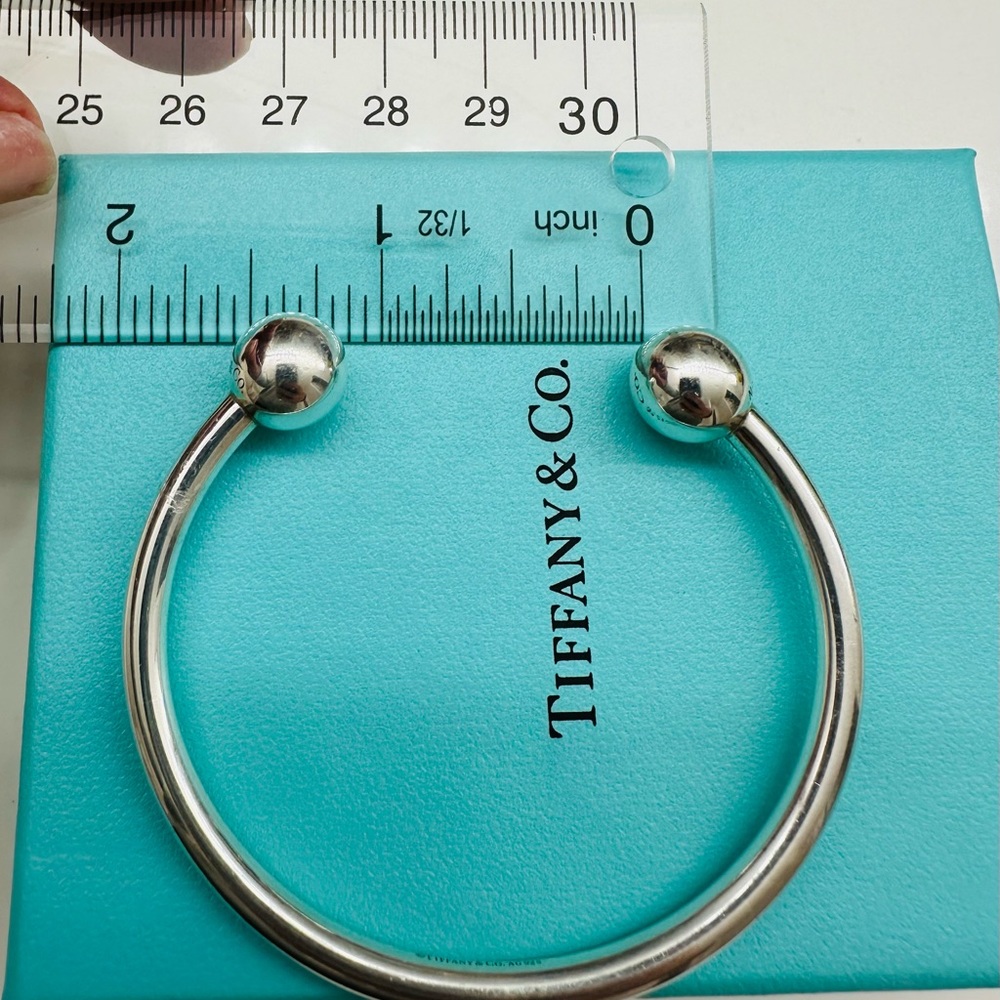 Tiffany & Co. Sterling Silver Ball Cuff Bracelet - Silver - Picture 7 of 9